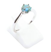 Bague Argent 925 'Rond Sublime' - Turquoise