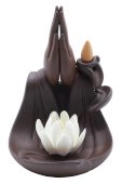 Porte-Encens Backflow Mains Lotus 18cm