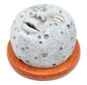 Porte-Encens Backflow Tête de Bouddha Fumeuse 10cm