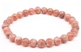 Bracelet Rhodochrosite perles 6mm