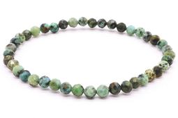 Bracelet Turquoise Africaine perles facettées 4mm