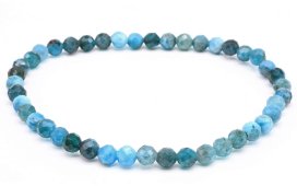 Bracelet Apatite perles facettées 4mm