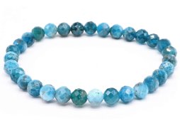Bracelet Apatite perles facettées 6mm