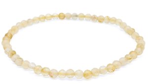 Bracelet Citrine perles facettées 4mm