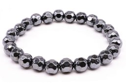 Bracelet Hématite perles facettées 8mm