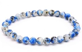 Bracelet Jaspe K2 perles facettées 6mm