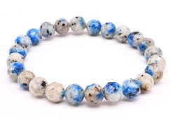 Bracelet Jaspe K2 perles facettées 8mm