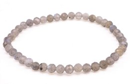 Bracelet Labradorite perles facettées 4mm