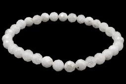 Bracelet Pierre de Lune Multicolore perles facettées 6mm