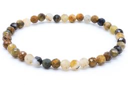 Bracelet Pietersite perles facettées 4mm