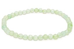 Bracelet Prehnite perles facettées 4mm