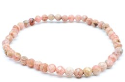Bracelet Rhodocrosite perles facettées 4mm