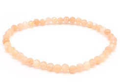 Bracelet Pierre de Soleil perles facettées 4mm