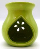 Brûleur Huile Céramique Ajouré Vert 9cm