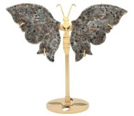Papillon Pierre de Flamme sur socle 14cm