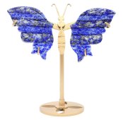 Papillon Lapis Lazuli sur socle 14cm