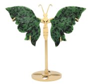 Papillon Rubis Zoïsite sur socle 14cm