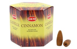 Backflow Cônes HEM Cannelle 12pcs