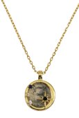Collier Argent 925 Agate Mousse & Etoiles