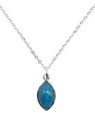 Collier Argent 925 'Larme Argentée' - Apatite