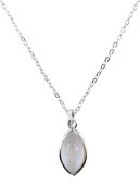 Collier Argent 925 'Larme Argentée' - Pierre de Lune
