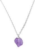 Collier Argent 925 'Cristal Sauvage' - Améthyste