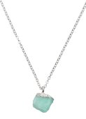 Collier Argent 925 'Cristal Sauvage' - Emeraude