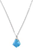 Collier Argent 925 'Cristal Sauvage' - Turquoise Pure