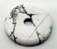 Donut Howlite Blanche 2.5cm