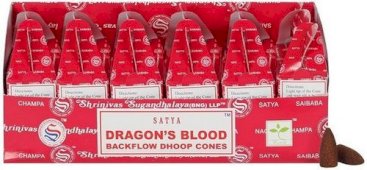 Backflow Cônes Satya Sang de Dragon 6pcs