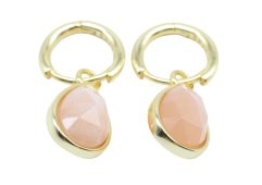 Boucles d'oreilles Argent 925 'Halo Minéral' - Pierre de Soleil