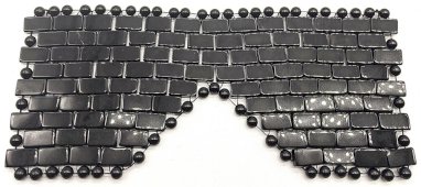 Masque de Méditation Yeux Obsidienne Noire