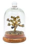 Arbre du Bonheur Labradorite sous cloche 12cm