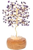 Arbre du Bonheur Lumineux Améthyste 25cm