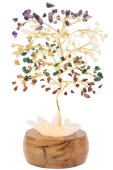 Arbre du Bonheur Lumineux 7 Chakras 25cm