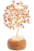 Arbre du Bonheur Lumineux Cornaline 25cm