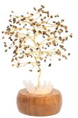 Arbre du Bonheur Lumineux Oeil de Tigre 25cm