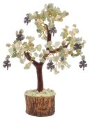Arbre du Bonheur Aventurine Verte + Trèfle à Quatre Feuilles 160pcs