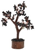 Arbre du Bonheur Tourmaline Noire + Noeud Wiccan 160pcs