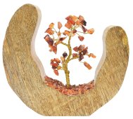 Arbre du Bonheur Bois Design Cornaline 17cm