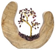 Arbre du Bonheur Bois Design Grenat 17cm