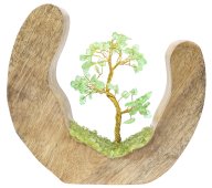 Arbre du Bonheur Bois Design Péridot 17cm