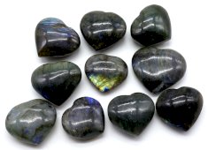 Coeurs Labradorite 'AAA' lot 200g