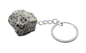 Porte-Clés Jaspe Dalmatien brut 3cm