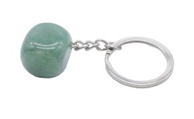Porte-Clés Aventurine Verte roulée 3cm