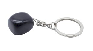 Porte-Clés Obsidienne Noire roulée 3cm