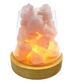 Lampe Diffuseur Quartz Rose 10cm