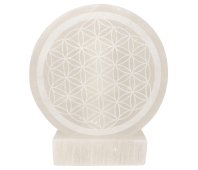 Lampe Sélénite Frame - Fleur de Vie 15cm