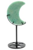 Lune Amazonite Extra sur socle 16cm