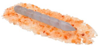 Pointe de Massage Sélénite Torsadée 15cm